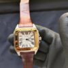 1 cartier santos 100 large white dial yellow gold brown leather belt mens watch w20107x7 1.jpg