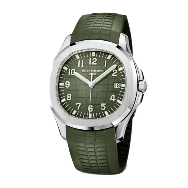 1 patek philippe aquanaut green dial rubber strap mens watch 5168g010 wrist watch 1.webp