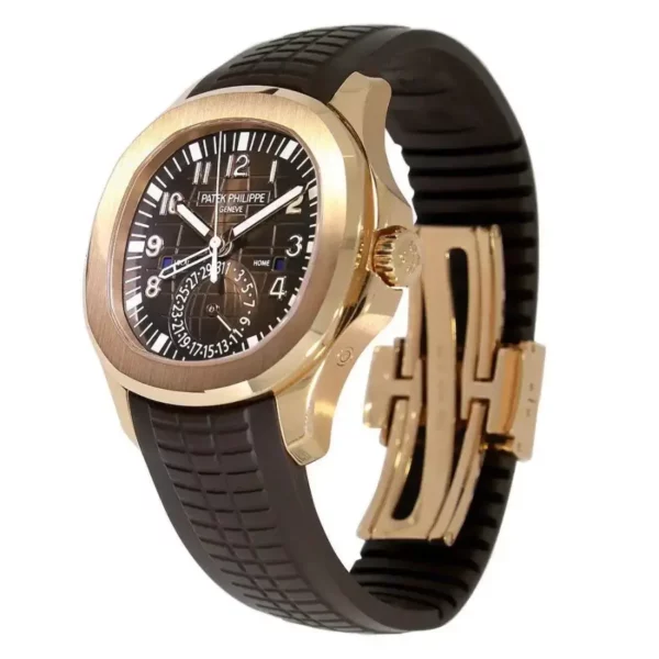 1 patek philippe aquanaut travel time brown dial rose gold composite mens watch 5164r001 1.webp