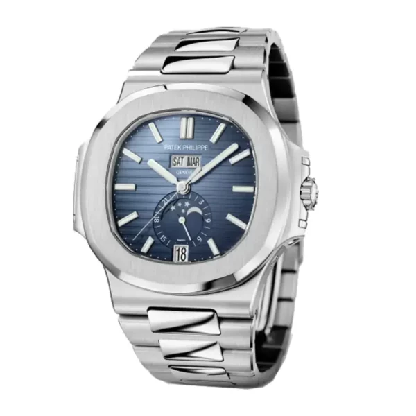 1 patek philippe nautilus 57261a014 stainless steel blue dial wrist watch 1.webp