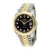 1 rolex datejust 41 black diamond dial steel and yellow gold oyster mens watch 126303 1.webp