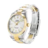 1 rolex datejust 41mm yellow goldsteel white index dial smooth bezel oyster bracelet 126303 1.webp