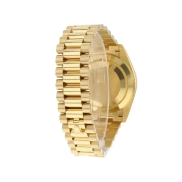 1 rolex daydate 40mm yellow gold silver roman dial fluted bezel president bracelet 228238 1.webp