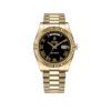 1 rolex daydate 41mm black roman dial fluted bezel president bracelet yellow gold watch 228238 1.png