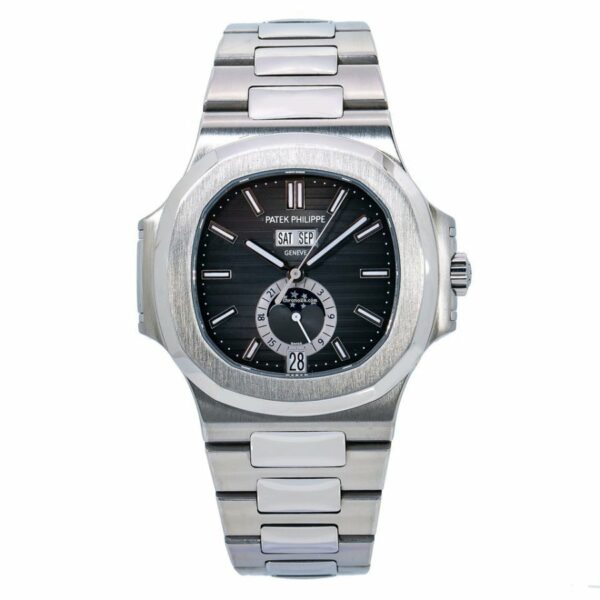 2 patek philippe nautilus 5726 stainless steel case steel band blue dial watch 1.jpg