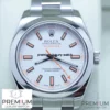 2 rolex 40mm milgauss mens automatic white dial watch 116400 1.webp