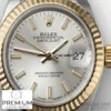 2 rolex datejust 126333 silver index jubilee 41mm steel and yellow gold mens watch 1.webp