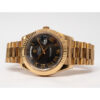 2 rolex daydate 41mm black roman dial fluted bezel president bracelet yellow gold watch 228238 1.jpg