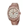 2 rolex skydweller rose gold white index dial fluted bezel oyster bracelet 326935 1.webp