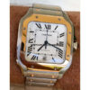 3 cartier santos de cartier steel yellow gold silver roman dial w2sa0009 1.jpg