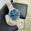 3 omega diver 300m coaxial master chronometer chronograph 44mm blue dial rose gold steel mens watch 1.webp