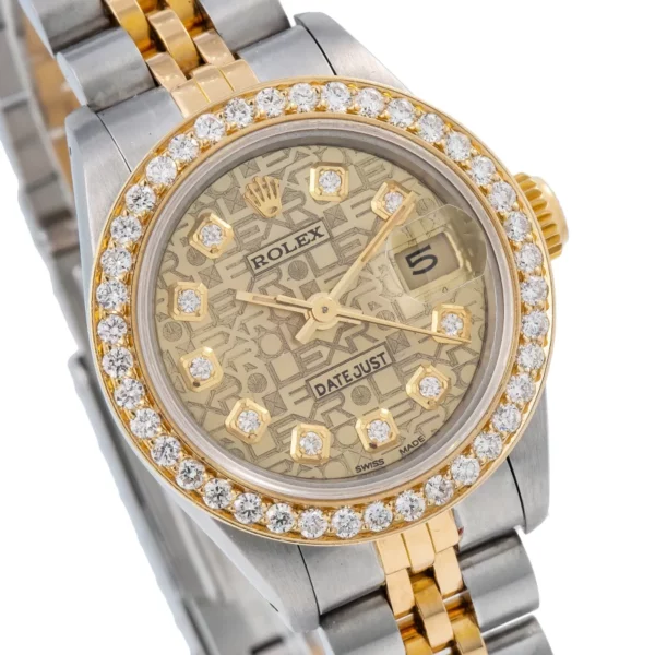 3 rolex datejust 41mm champagne diamond dial with two tone jubilee bracelet 1.webp