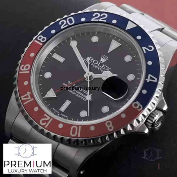 4 rolex gmtmaster ii pepsi blackdial redblue ceramic bezel oyster bracelet 116719blro 1.webp