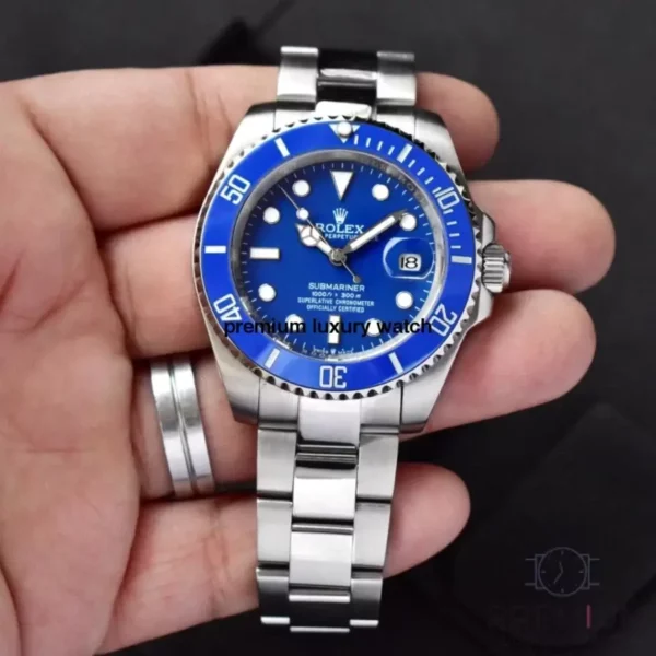 4 rolex submariner date white gold 40mm blue dial ceramic bezel oyster bracelet 116619lb 1.webp