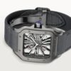 Cartier Santos Skeleton Black Steel Mens Watch WHSA0009 4.jpg