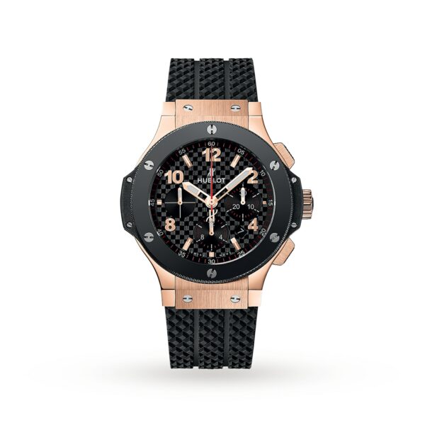 Hublot Big Bang Chronograph Stainless Steel With Black Rubber And Black Dial Wrist Mens Watch 1.jpg