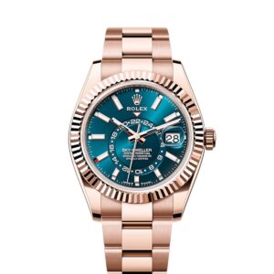 Rolex Sky Dweller Rose Gold Blue Green Dial Oyster Mens Watch M336935 0001 42mm.jpg