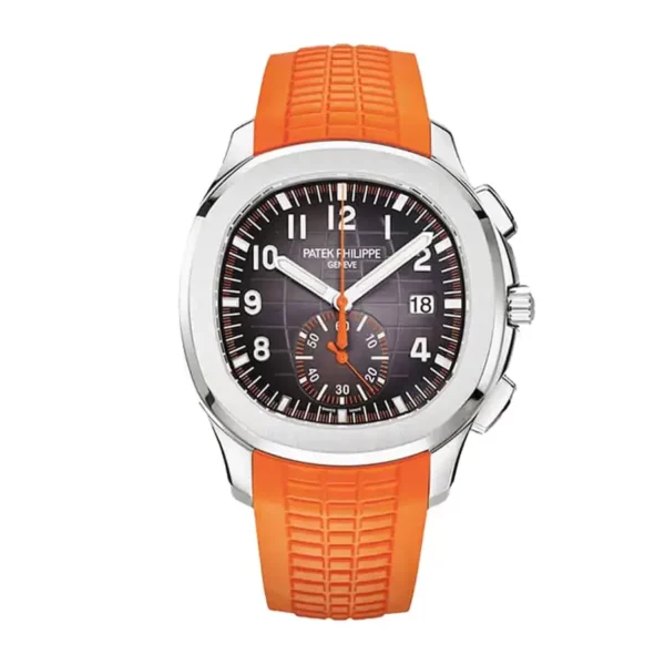 patek philippe aquanaut chronograph 5968a001 stainless steel with orange rubber watch 1.webp