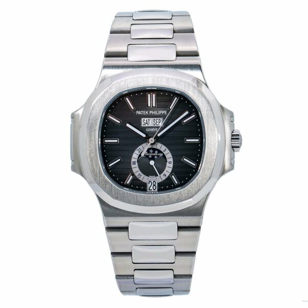 patek philippe nautilus 5726 stainless steel case steel band blue dial watch 1.jpg