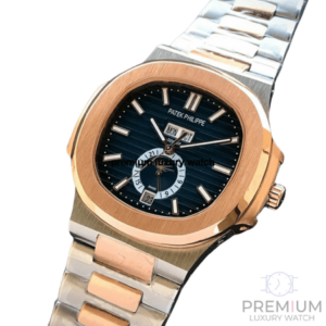 patek philippe nautilus 57261a blue dial rose gold silver stainless steel belt 1.png