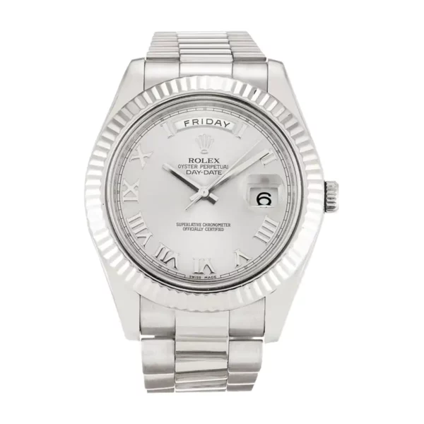 rolex 41mm day date president white roman dial watch 218239 replica dhe43.webp