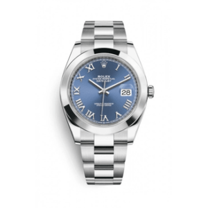 rolex datejust 126300 blue roman oyster 41mm stainless steel mens wrist watch replica pgwpl.png