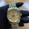 rolex datejust 126333 champagne fluted motif index dial two tone jubilee bracelet watch replica wfn14.webp