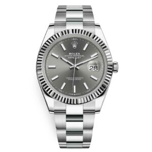 rolex datejust 126334 dark rhodium index oyster bracelet 41mm stainless steel mens wrist watch replica ihs02.jpg