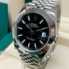 rolex datejust 41mm black dial smooth bezel steel mens wrist watch 126300 replica pe3w8.jpg