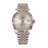 rolex datejust 41mm fluted bezel sundust dial everose gold mens watch 126331 replica 9sa3w.webp