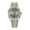 rolex datejust 41mm slate roman dial fluted bezel yellow gold jubilee mens watch 126333 high qualitywith box 1.webp