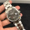 rolex datejust 41mm stainless steel slate roman dial smooth bezel oyster bracelet 126300 watch replica vzcxi.webp