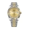 rolex datejust 41mm steel and yellow gold with champagne and diamond dial 126333 replica 0l0ua.webp