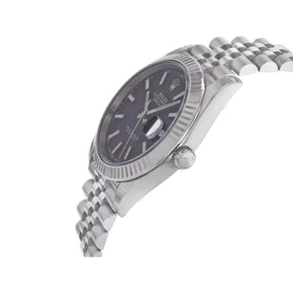 rolex datejust 41mm white gold black index dial fluted bezel jubilee bracelet replica t2pkx.webp