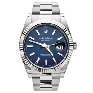 rolex datejust 41mm white gold stainless steel blue dial oyster bracelet wrist watch 126334 replica eyh0q.jpg