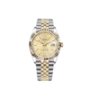 rolex datejust 41mm yellow gold steel golden palm motif dial fluted bezel jubilee bracelet 126233 replica gkk3e.webp