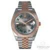 rolex datejust two tone everose gold wimbledon dial jubilee bracelet wrist watch 126331 1.webp