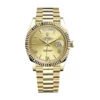 rolex day date 40 champagne roman dial yellow gold president automatic mens wrist watch 228238 replica heers.webp