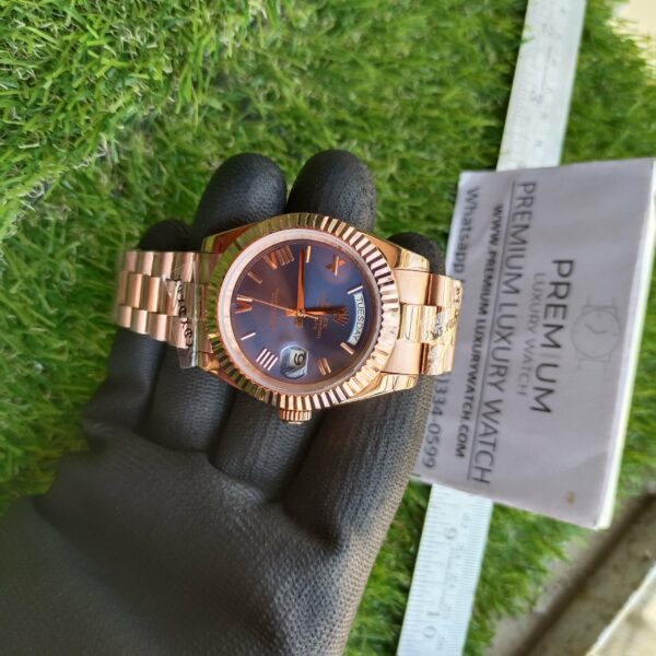 rolex day date 40 mm rose gold with brown dial watch replica 7ufla.jpg