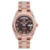 rolex day date 40 mm rose gold with brown dial watch replica tzmml.jpg