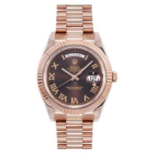 rolex day date 40 mm rose gold with brown dial watch replica tzmml.jpg