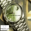 rolex day date 40 olive green roman dial fluted bezel white gold president automatic mens watch 228239 replica 5bno2.webp