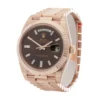 rolex day date 40mm chocolate dial rose gold president automatic mens watch 228235 replica qi5fr.webp