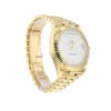 rolex day date 40mm yellow gold silver roman dial fluted bezel president bracelet 228238 replica b9w4l.webp