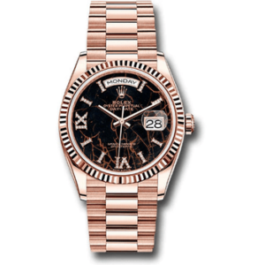 rolex day date 41mm everose rose gold eisenkiesel roman diamond dial mens watch replica dctyn.png