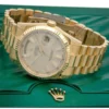 rolex day date 41mm yellow gold white index dial fluted bezel president bracelet 118238 replica k6x4x.webp