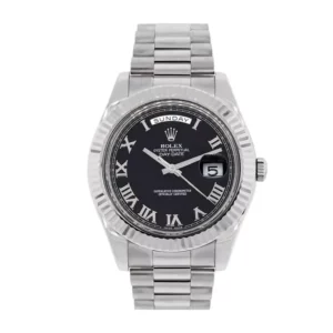 rolex day date ii president wg black roman dial 41mm watch v 218239 replica upfce.webp