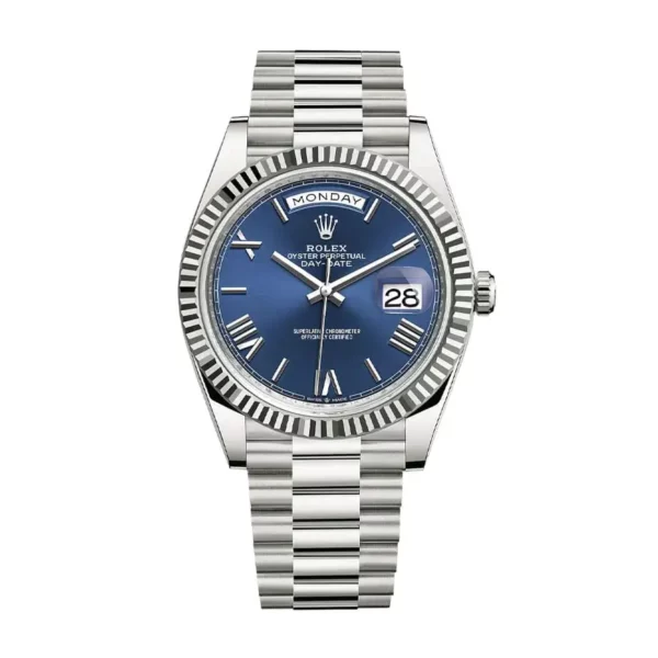 rolex daydate 228239 blurp 41mm blue dial white gold luxury watch 1 1.webp