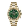 rolex daytona yellow gold 40mm green index dial yellow gold bezel oyster bracelet 116508 1.webp