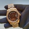 rolex everose gold day date 40mm watch fluted bezel brown ombre diamond dial president bracelet mens watch replica n7jzq.jpg